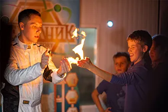 шоу с жидким азотом 7